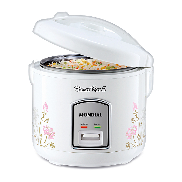 Panela De Arroz Eletrica Rice 5 Xicaras Branco Mondial