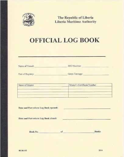 LIBERIA RLM-112 OFFICIAL LOG BOOK