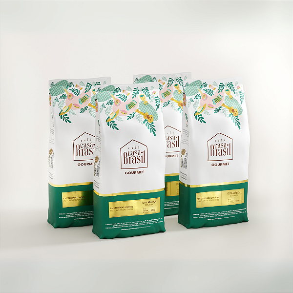 Kit com 4 Café Gourmet Torra Média Moído 100% Arábica 250g