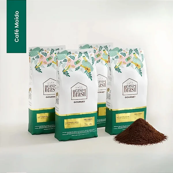 Kit com 4 Café Gourmet Torra Média Moído 100% Arábica 250g