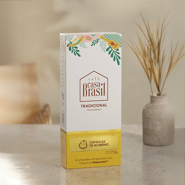 Caixa com 10 Cápsulas de Café Espresso Tradicional 100% Arábica