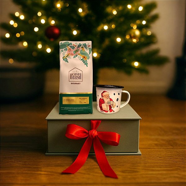 Kit Especial de Natal com 1 Café Gourmet Moído 250g + Caneca Temática