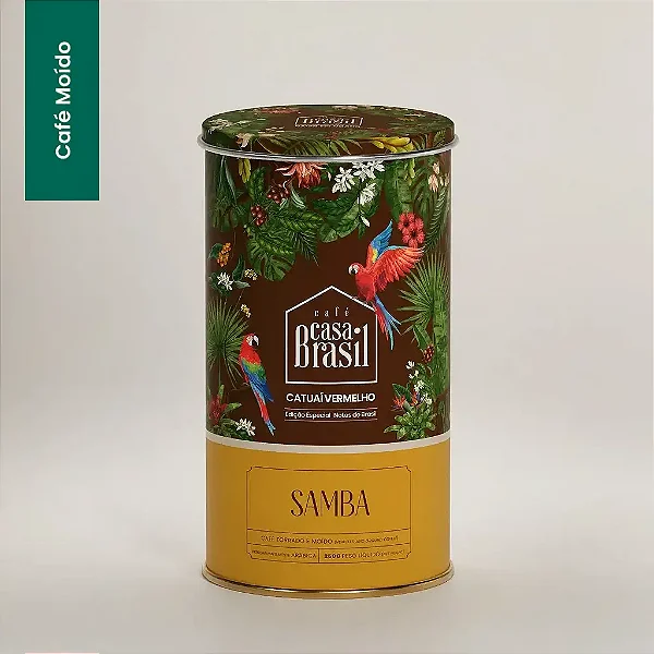 Café Casa Brasil Edição Especial Samba - Catuaí Vermelho 100% Arábica, Torrado e Moído 250g