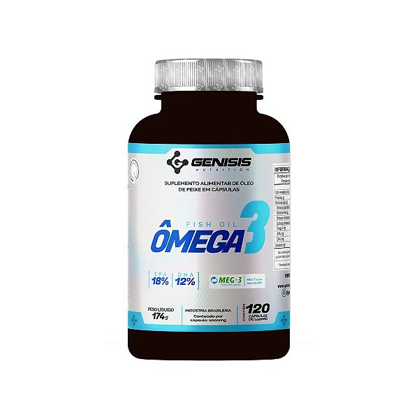 Ômega 3 1000mg MEG-3 120 Cápsulas - Genisis Nutrition