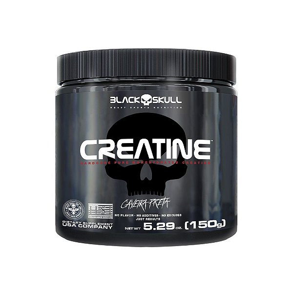 Creatina 150g - Black Skull Caveira Preta