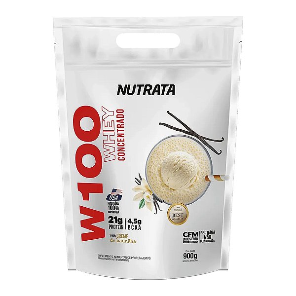 W100 Whey Protein 900g Refil Nutrata