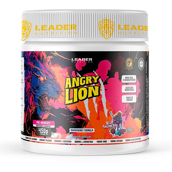 Angry Lion Pre Workout 450g - Leader Nutrition