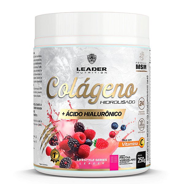 Colágeno + Ácido Hialurônico 250g - Leader Nutrition