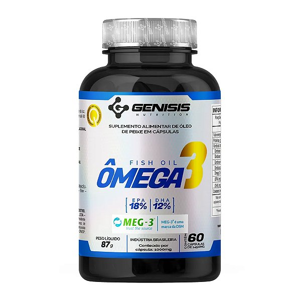 Ômega 3 1000mg MEG-3 60 Cápsulas - Genisis Nutrition