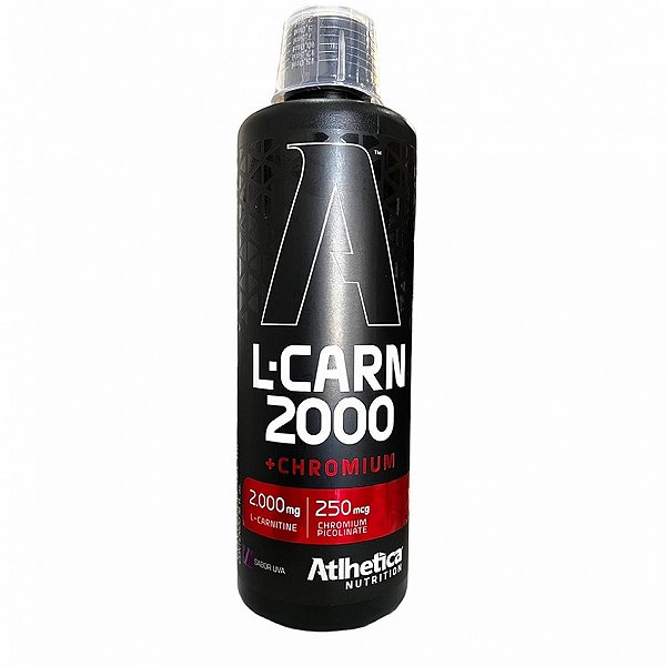 L-Carnitina 2000 + Cromium 480ml - Atlhetica Nutrition