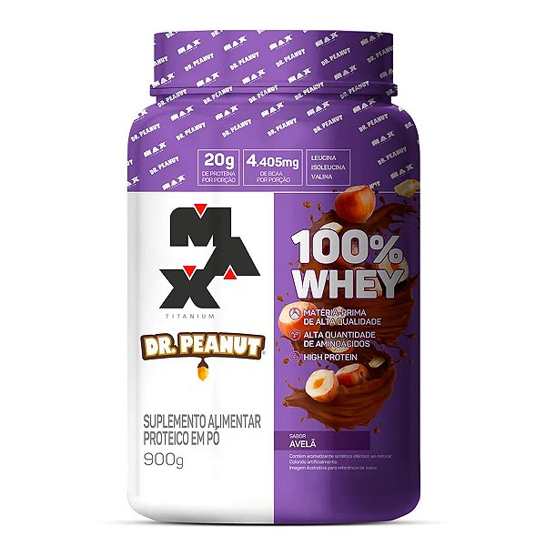 100% Whey Dr Peanut 900g - Max Titanium