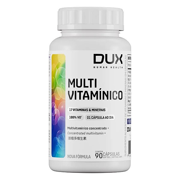Multivitaminico 90 Cápsulas - Dux Nutrition