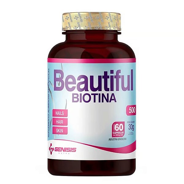Beautiful Biotina 60 Cápsulas - Genisis Nutrition