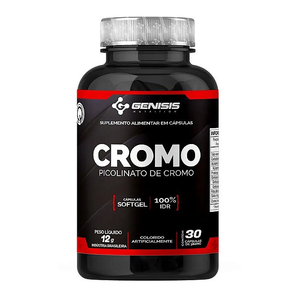 Picolinato de Cromo 60 Cápsulas - Genisis Nutrition