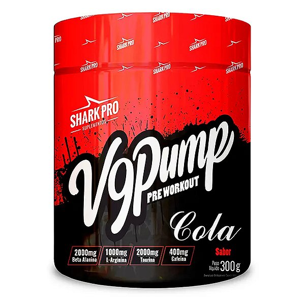 Pré Treino V9 Pump Cola 300g - Shark Pro