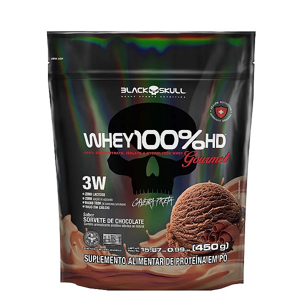Whey 100% HD Gourmet 450g - Black Skull