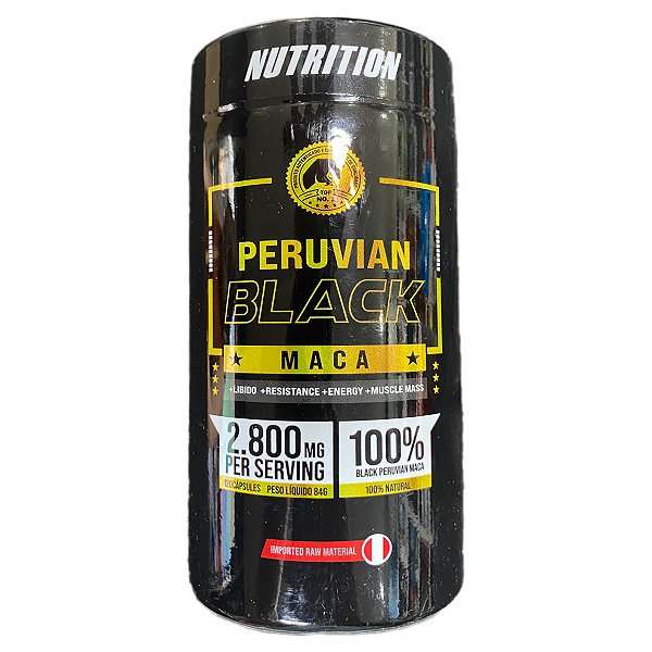 Maca Peruana Negra 120 Cápsulas - Insanity Nutrition