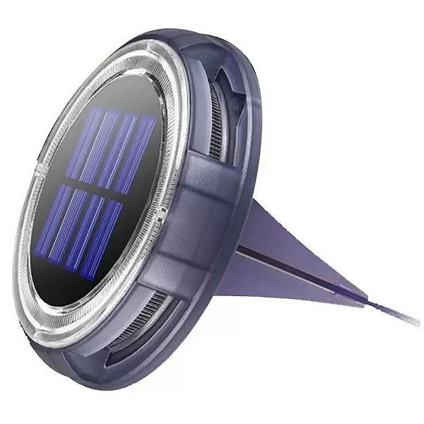 Lâmpada de Solo 16w Solar 8 Leds Balizador Branco Frio Externo IP68 - 81507