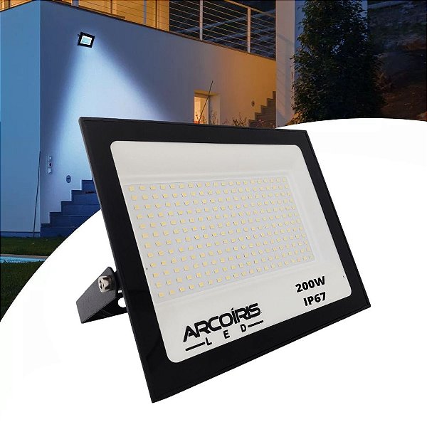 Refletor Led 200w Mini Floodlight Ip67 Branco Frio - 82146