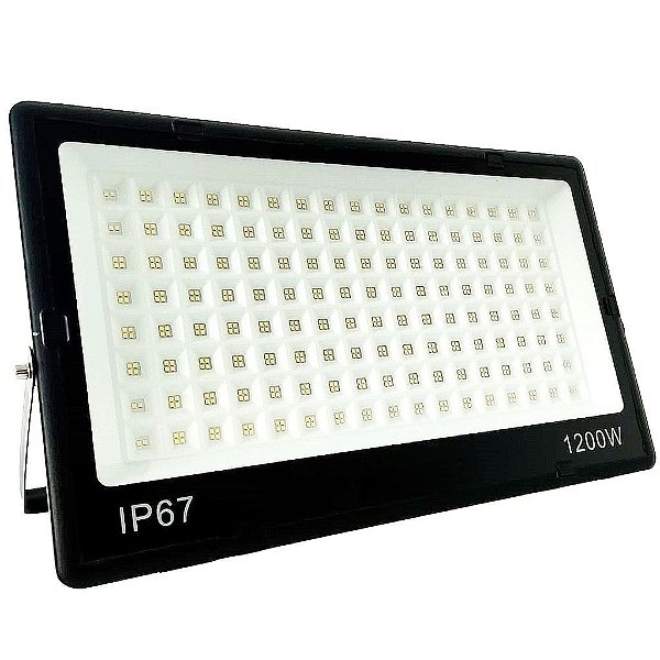 Refletor Microled 1200w Smd Multifocal Ip67 Branco Frio - 82810