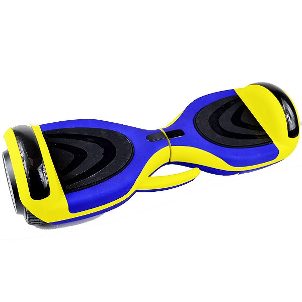 Hoverboard Skate Elétrico 6.5 Bluetooth Com Alça Amarelo e Azul - 27071