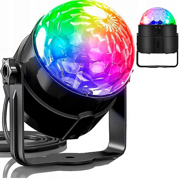 Globo Colorido Bola Maluca Led Iluminação Festa Rgb - 82618