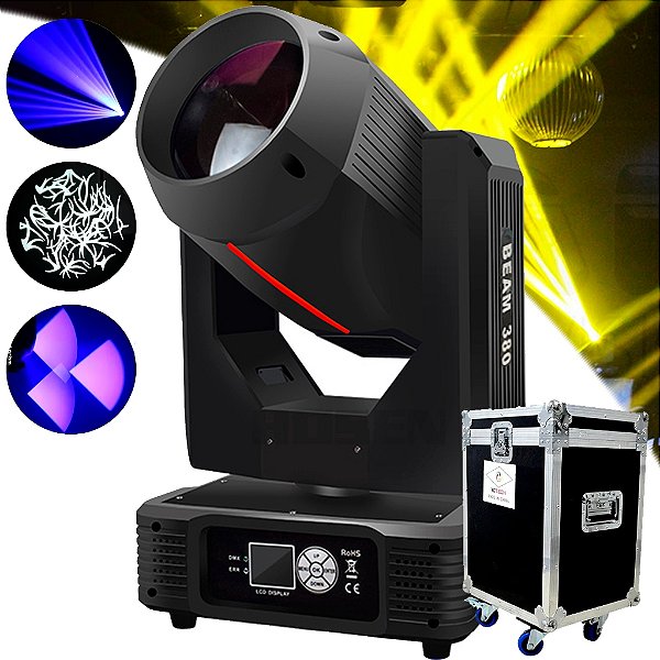 Moving Beam Head 380w 20R Effect Color Bivolt + Case - 82621