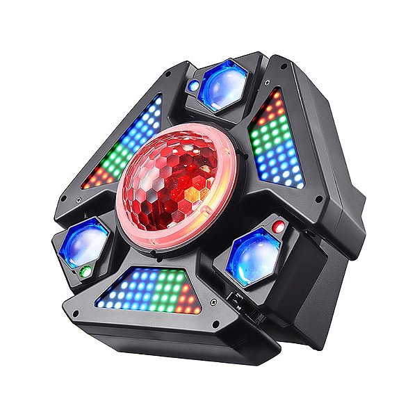 Strobo RGB 50w Profissional 3 Lentes Efeito Múltiplo - 81942