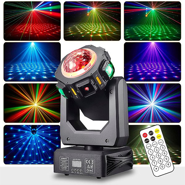 Moving Beam Giratorio 14 Leds Dmx 100w Multifuncional - 82497