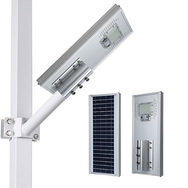 Luminária Solar 50w p/ Poste Sensor de Presença - 82300