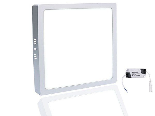 Painel Plafon Quadrado Sobrepor LED 25w Branco Frio 81336 Arco Iris - ARCO  ÍRIS LED