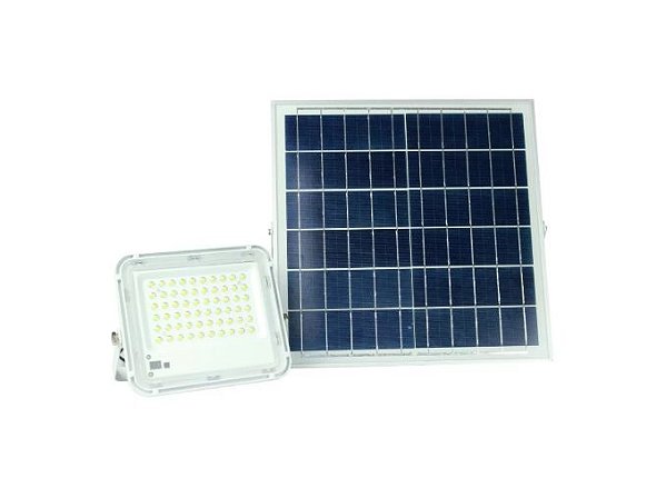 Kit Refletor De Led 200w + Placa Solar Fotovoltaica - 83039