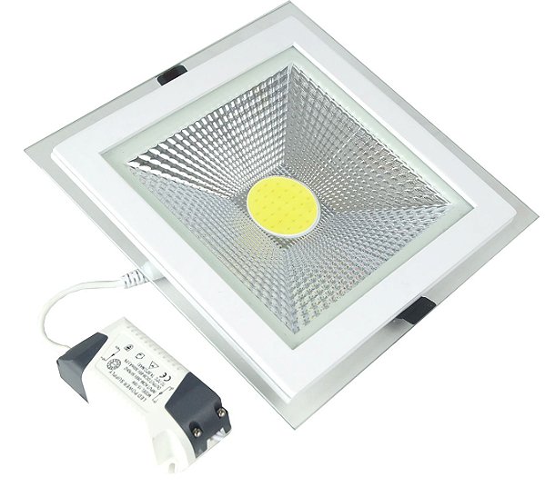 Spot Led Cob Down Light 15w Quadrado Branco Frio - 81316