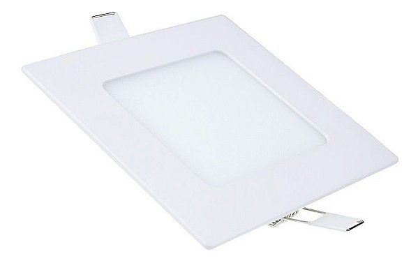 Plafon Led 6w Quadrado Embutir Branco Frio - 81762