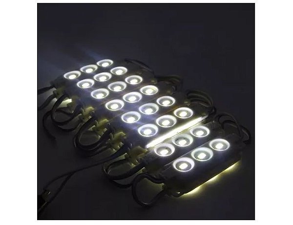 Fita Led 20 Módulos 7025 Branco Frio 1,5w 12v - 82186