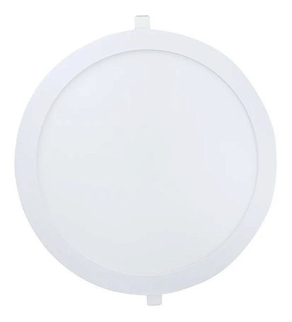 Painel Plafon Led 25w de Embutir Redondo Branco Quente - 81536