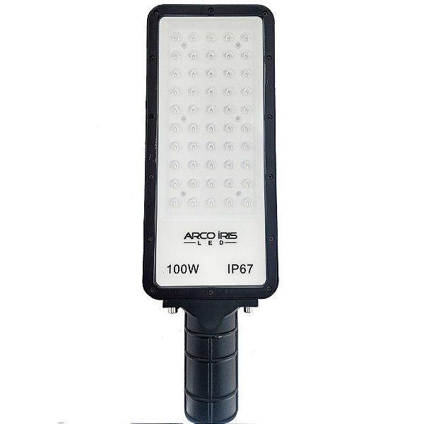 Luminária Retangular Micro LED 100W IP67 Para Poste Preta - 81162-1