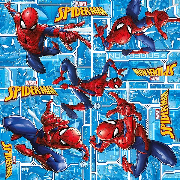Saco para Presente Metalizado - Spider Man Tech