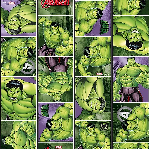 Saco para Presente Metalizado - Hulk
