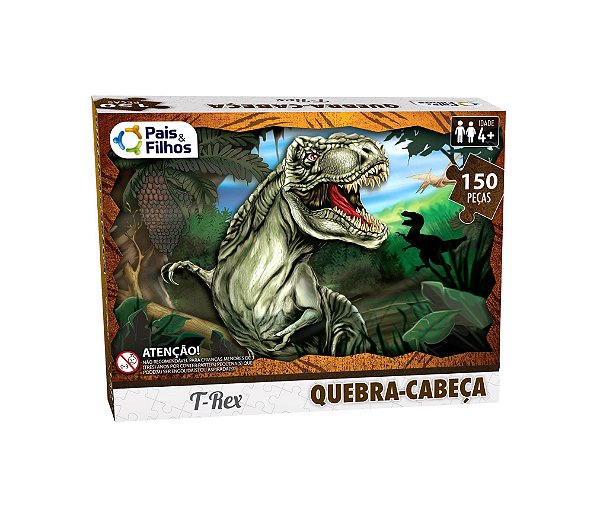 Quebra-Cabeças T Rex 150 peças - Pais & Filhos