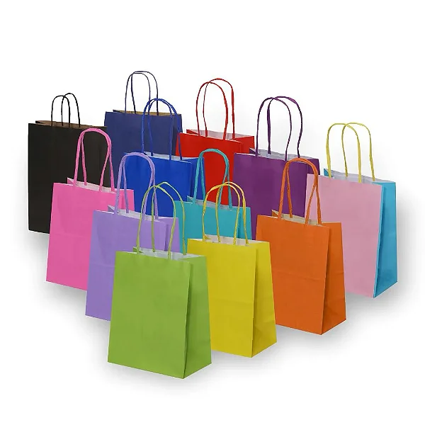 Sacola de Papel Colorida 25x31x10CM