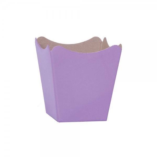 Cachepot Paper Liso 11X11X9 Lilas | 10 Unidades