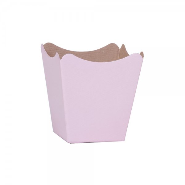Cachepot Paper Liso 11X11X9 Rosa | 10 Unidades