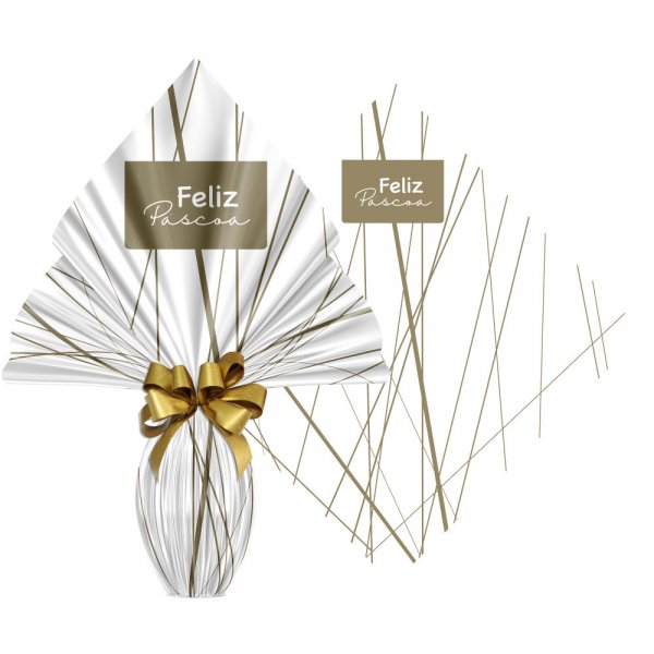 Páscoa Pratic 39X39CM Risque Branco | 25 Unidades