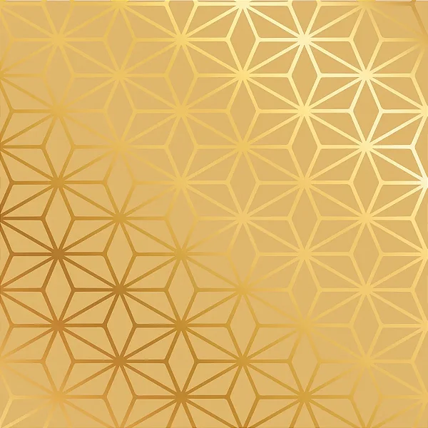 Saco Para Presente Metalizado Star Ouro 30X44CM | 50 Unidades
