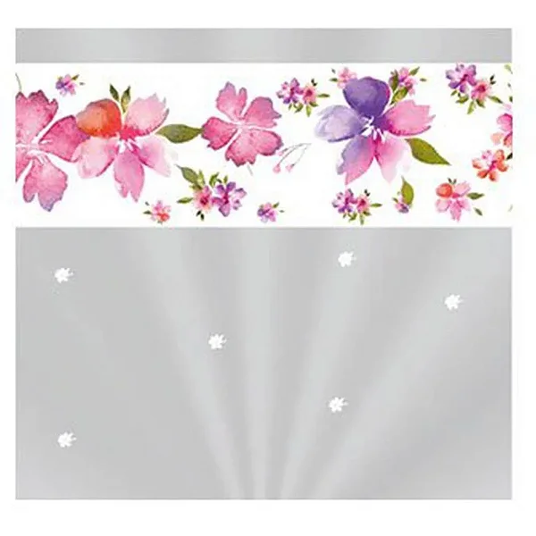 Saco Para Cesta Celofane 45X59CM Decorado Ayla | 50 Unidades