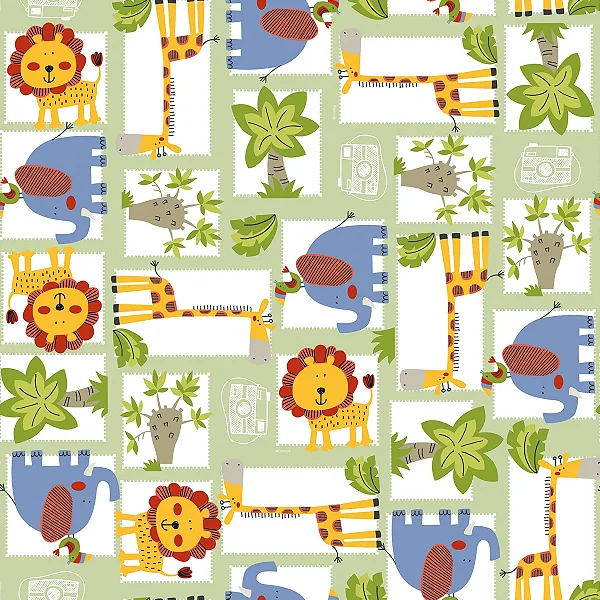 Saco para Presente Perolado Jungle Colorido 50X70CM | 25 Unidades