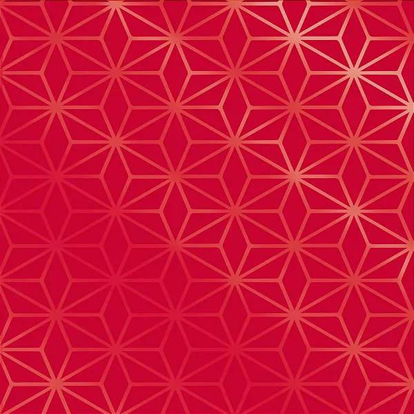 Saco para Presente Metal Star Vermelho 30X44CM | 50 Unidades