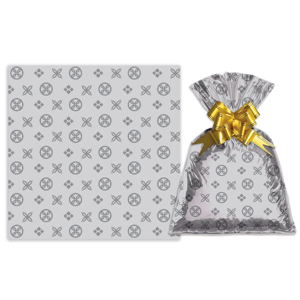 Saco Para Presente Metalizado Silver Prata 30X45CM | 50 Unidades