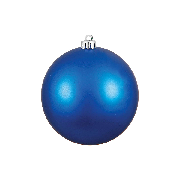 Kit 4 Bola de Natal Azul Fosca 10CM
